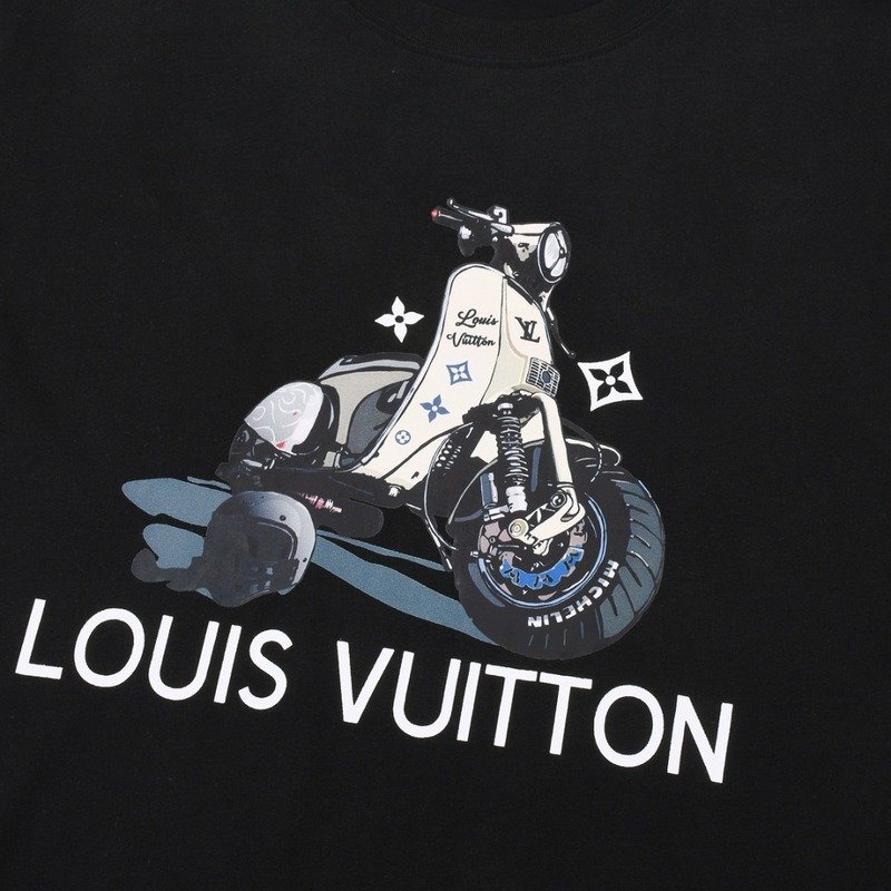 Футболка Louis Vuitton Motorcycle Print "Black" фото № 6