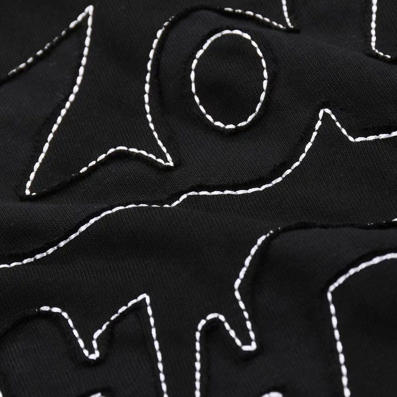 Футболка Louis Vuitton Embroidery Of The Logo With Threads "Black" фото № 4