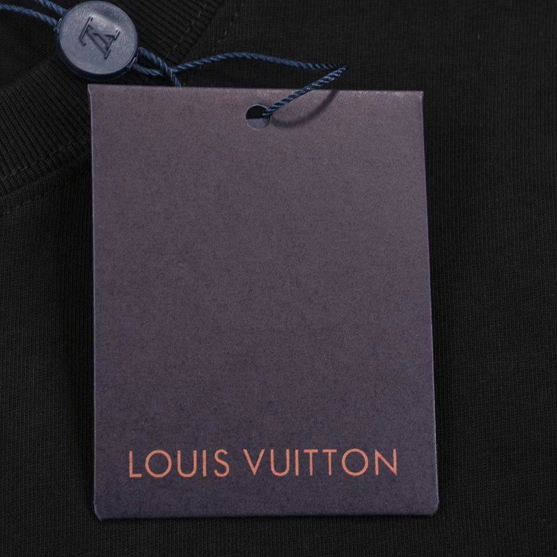 Футболка Louis Vuitton Embroidery Of The Logo With Threads "Black" фото № 6