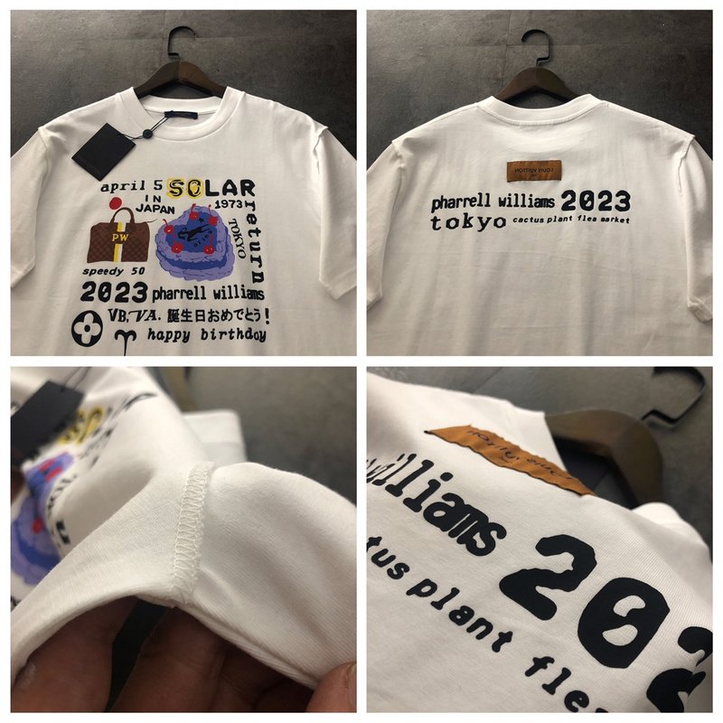 Футболка Louis Vuitton Happy Birthday "White" фото № 4