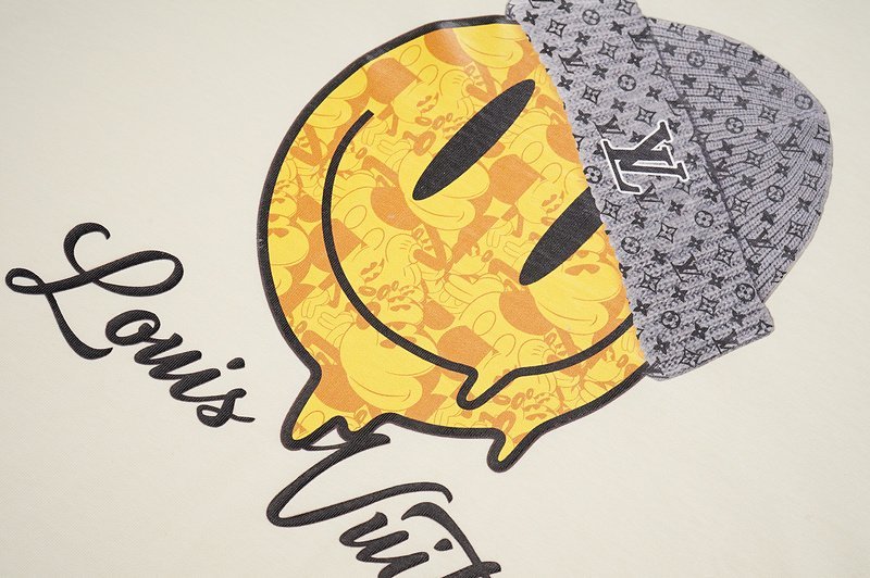 Футболка Louis Vuitton Smiley In The Header "Cream" фото № 4
