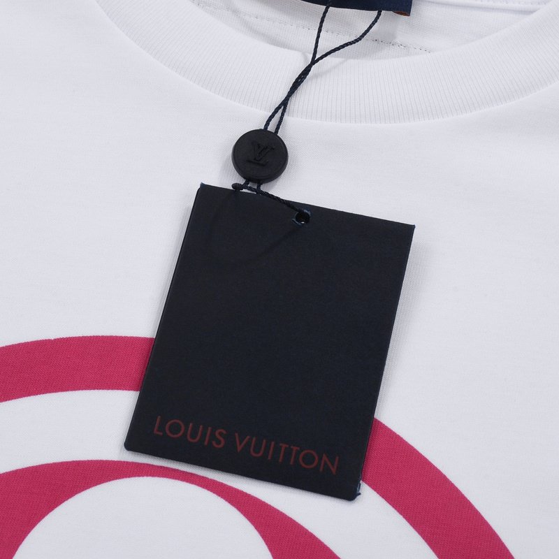 Футболка Louis Vuitton Pink Flower Print "White" фото № 5