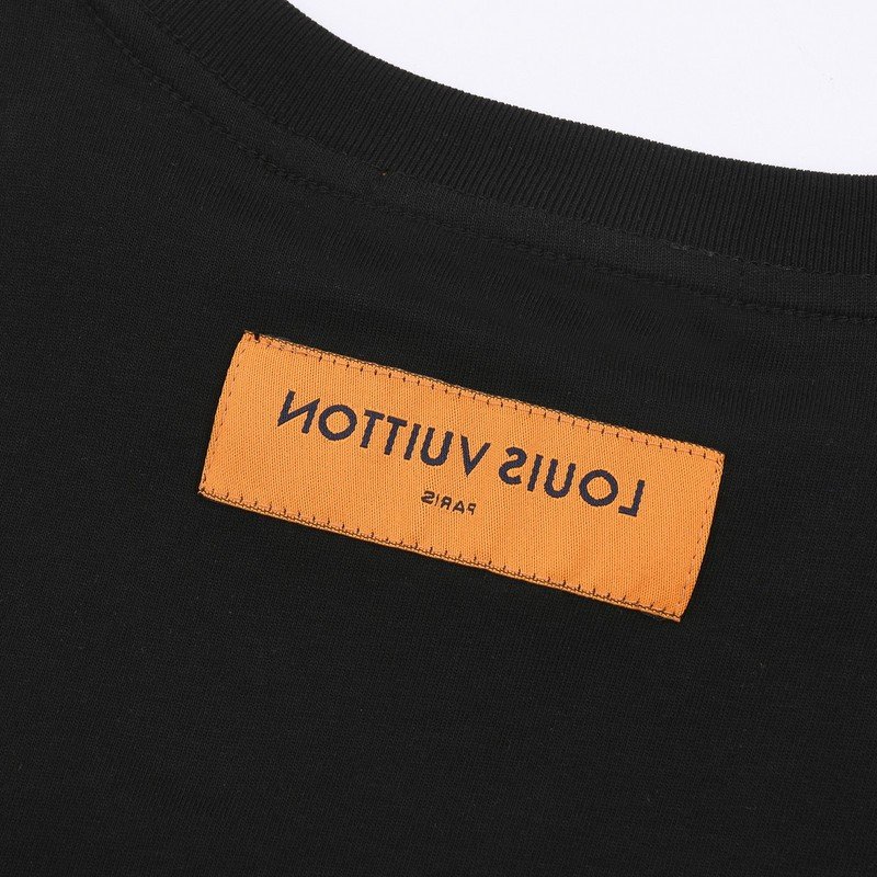 Футболка Louis Vuitton With Text Logo Stylish "Black" фото № 2