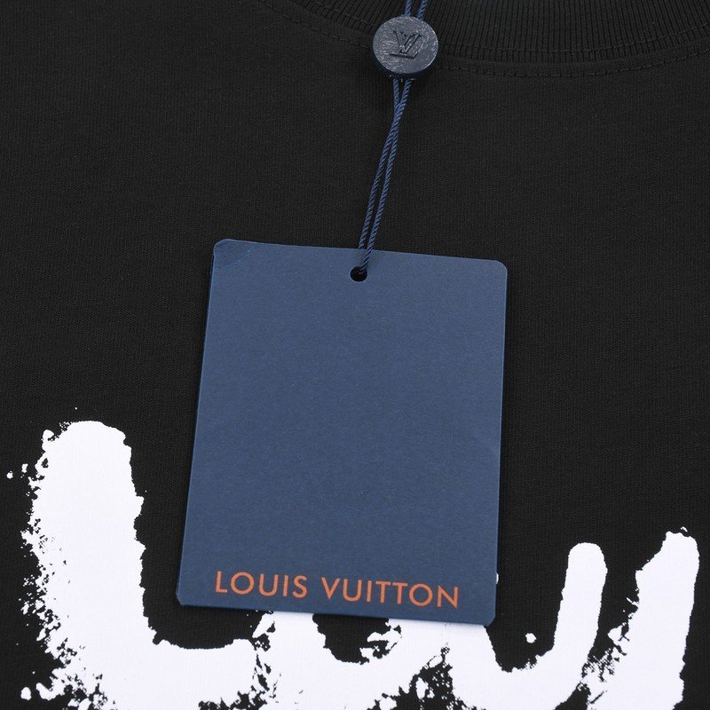 Футболка Louis Vuitton With Text Logo Stylish "Black" фото № 4