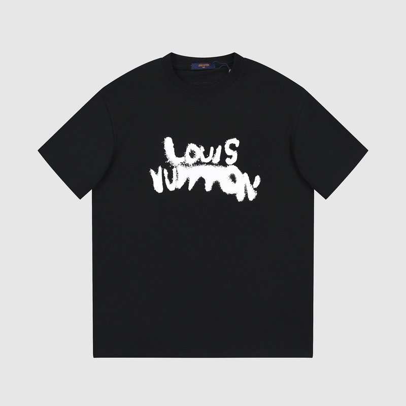 Футболка Louis Vuitton With Text Logo Stylish "Black" фото № 5