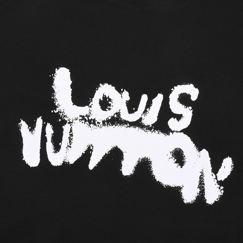 Футболка Louis Vuitton With Text Logo Stylish "Black" фото № 7