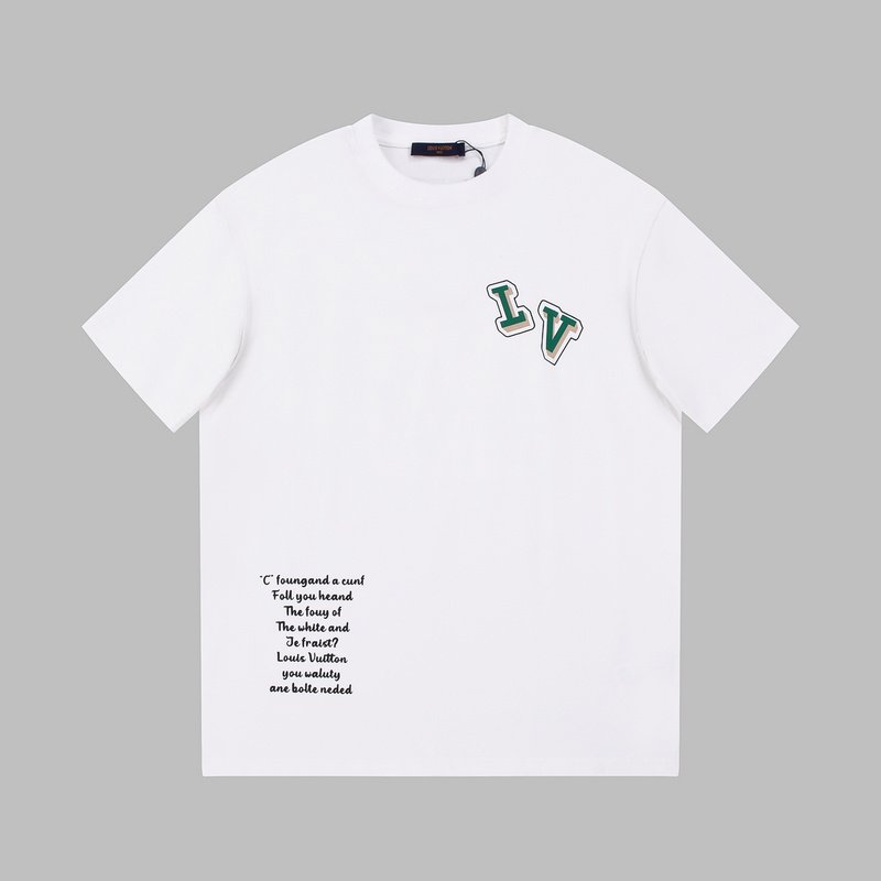 Футболка Louis Vuitton With Text And Skeleton Print "White" фото № 6