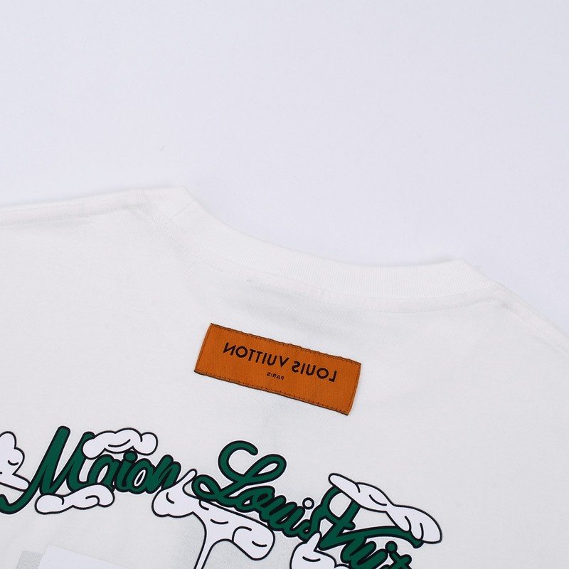 Футболка Louis Vuitton With Text And Skeleton Print "White" фото № 7