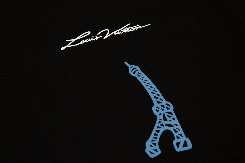 Футболка Louis Vuitton With Emblem Tilted Tower "Black" фото № 7