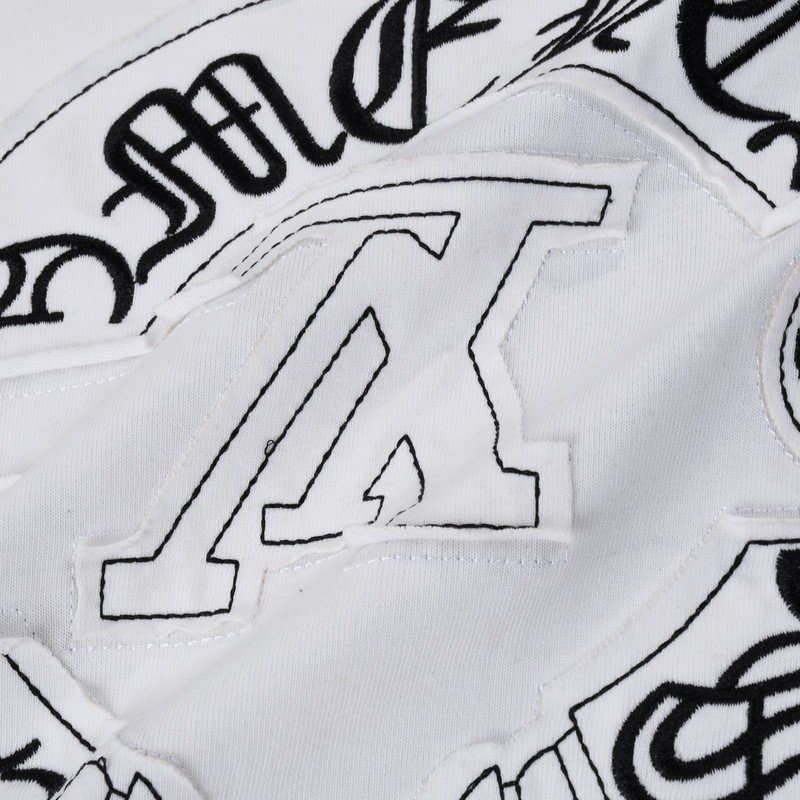 Футболка Louis Vuitton X Chrome Hearts With Two Logos "White" фото № 2