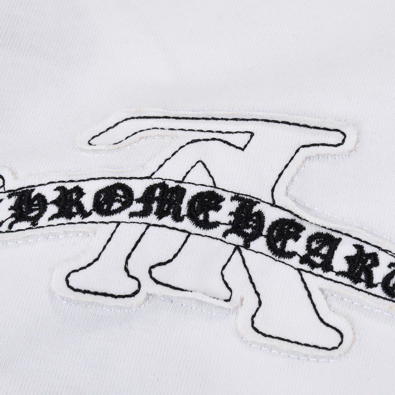 Футболка Louis Vuitton X Chrome Hearts With Two Logos "White" фото № 5