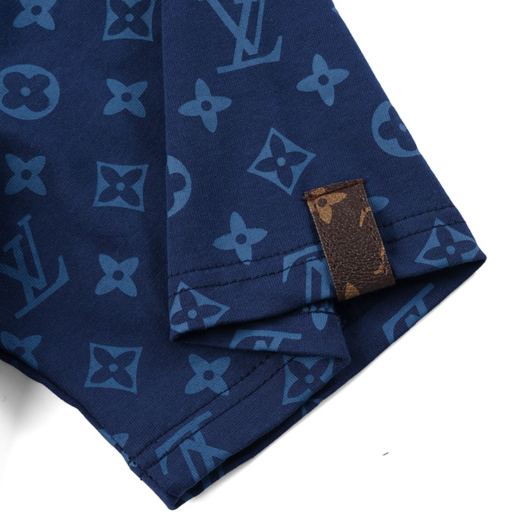 Футболка Louis Vuitton With Print And Pocket "Blue" фото № 2