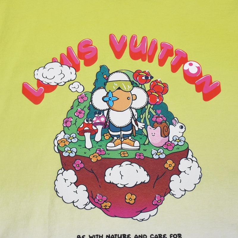 Футболка Louis Vuitton Сare for nature "Green" фото № 6