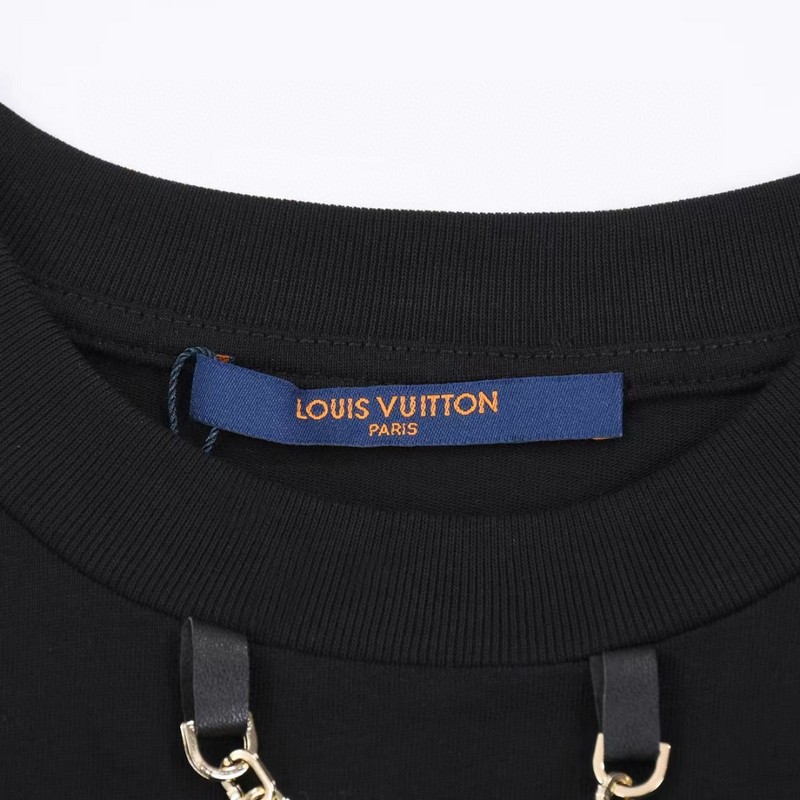 Футболка Louis Vuitton Decorated With Stars And Flowers "Black" фото № 7