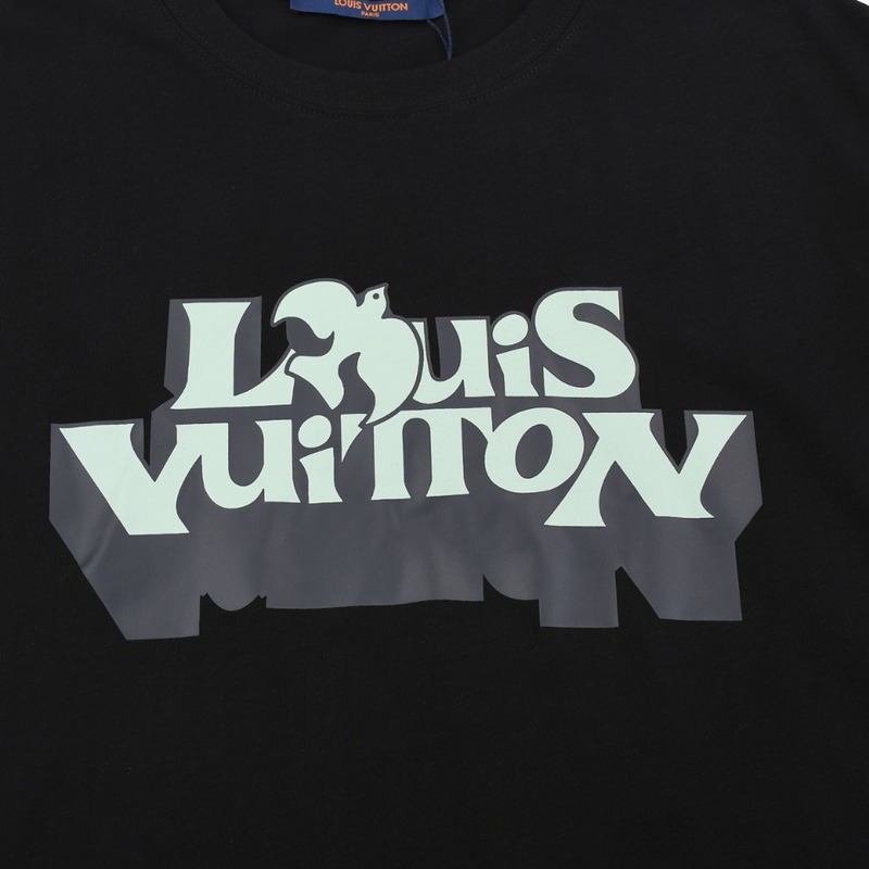 Футболка Louis Vuitton 3D Logo Drawing "Black" фото № 6