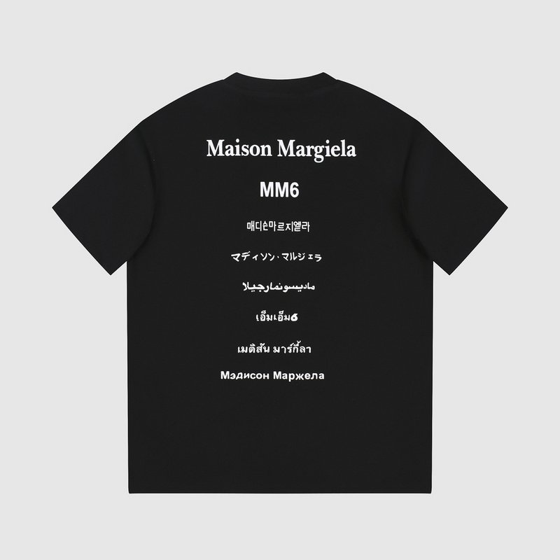 Футболка Maison Margiela Text In Different Languages "Black" фото № 2