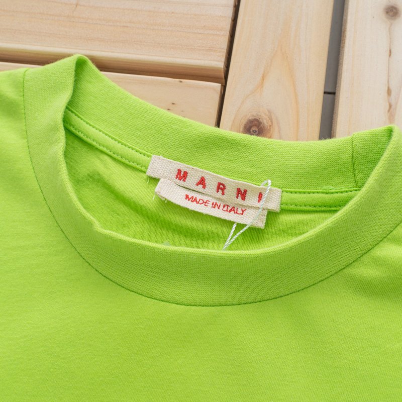 Футболка Marni With Logo "Green" фото № 3