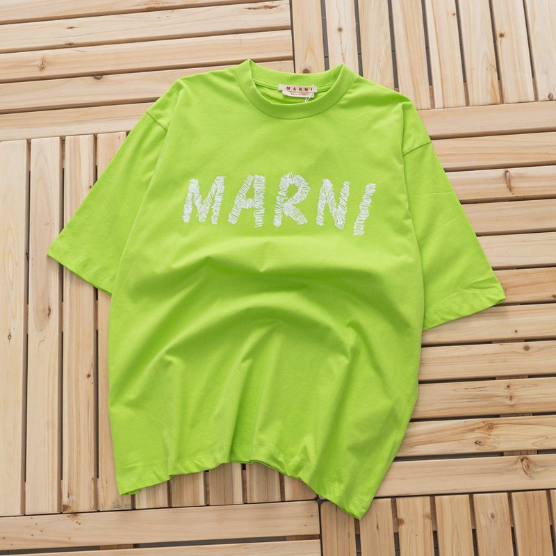 Футболка Marni With Logo "Green" фото № 5