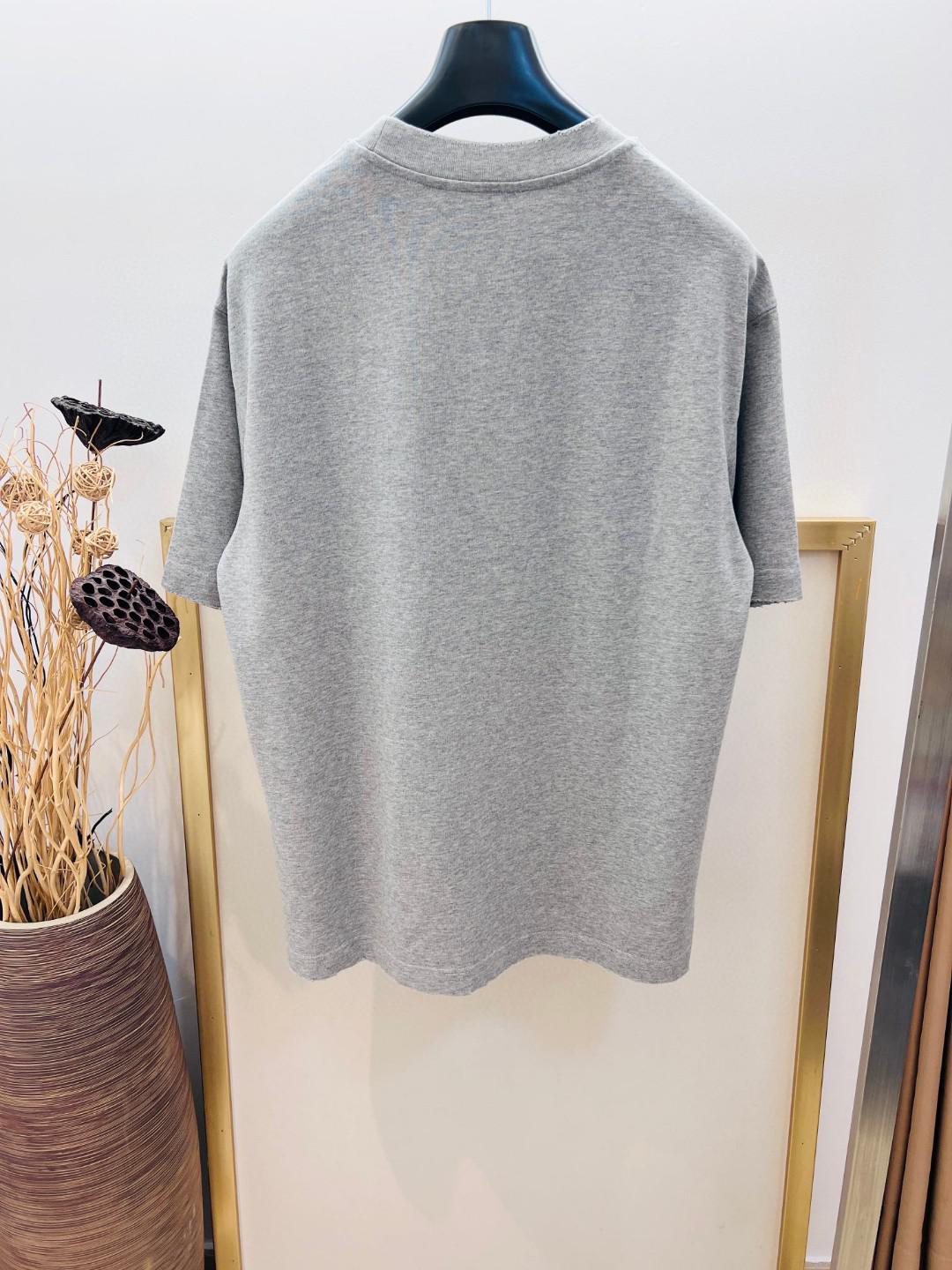 Футболка Miu Miu Frontside Handwritten Logo Miu Miu "Gray" фото № 4