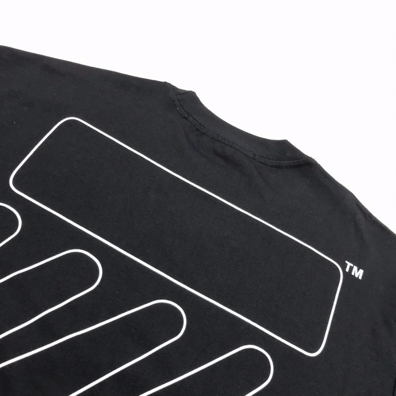 Футболка Off-White Curves Print "Black" фото № 2