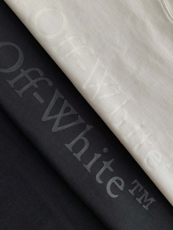 Футболка Off White Plain With Text Logo "White" фото № 3