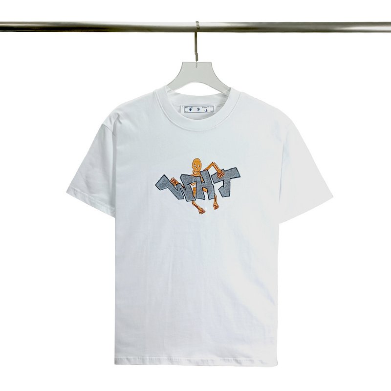 Футболка Off White With Colorful Graffiti Print "White" фото № 5