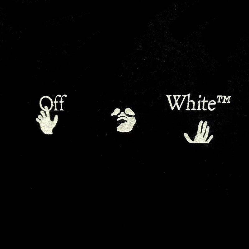 Футболка Off White Bony Print "Black" фото № 4