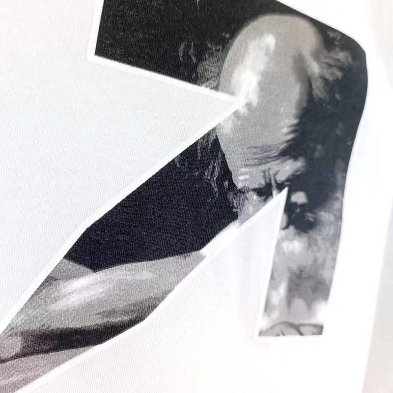 Футболка Off White Print - Ghosts Of The Past "White" фото № 9