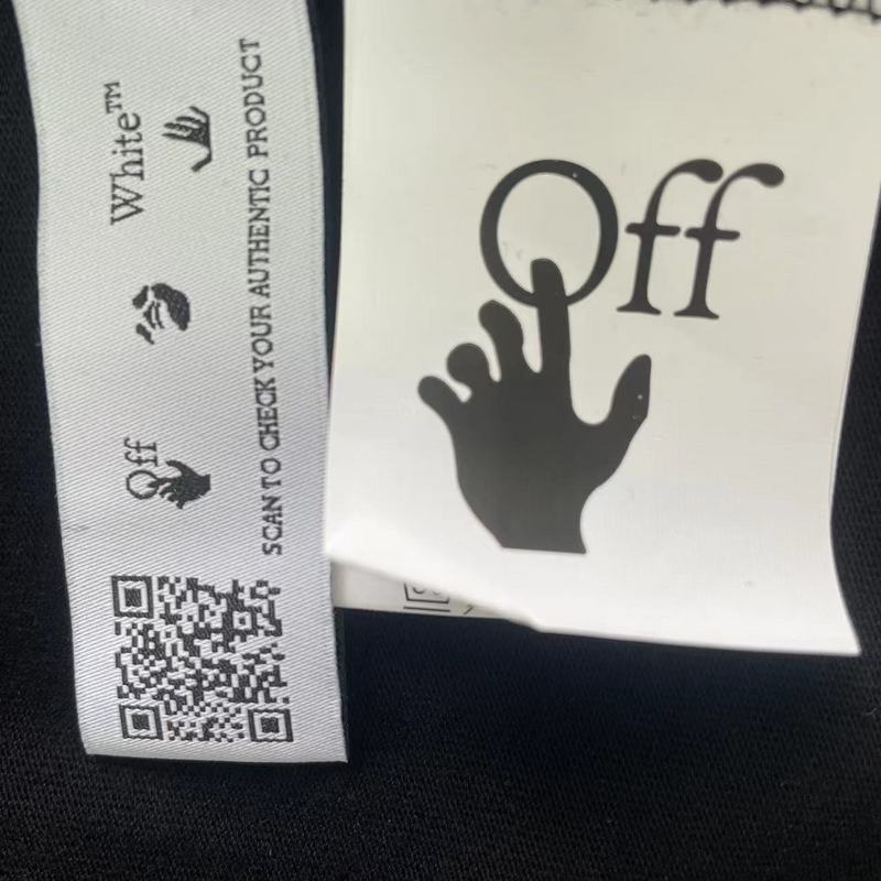 Футболка Off White Yellow Logo "Black" фото № 2