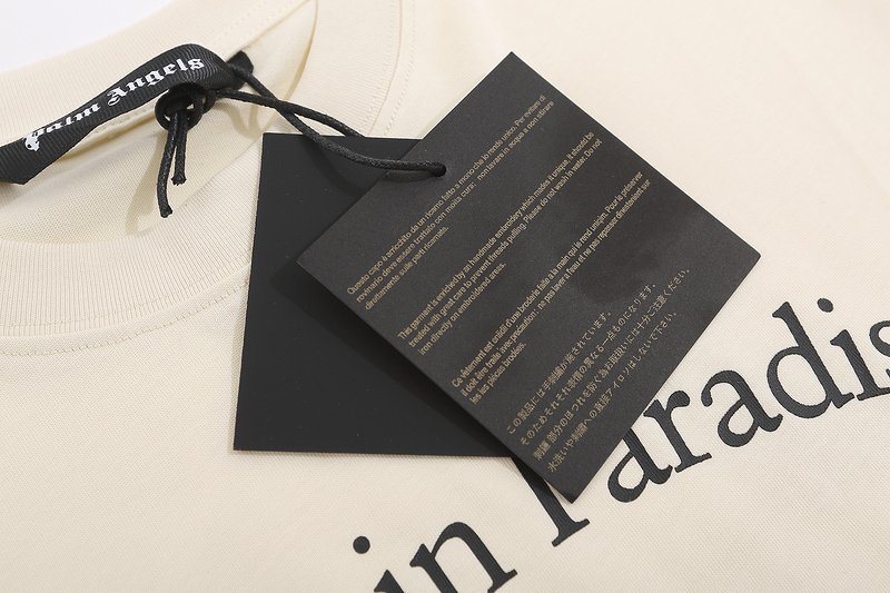 Футболка Palm Angels Trouble In Paradise "Cream" фото № 2