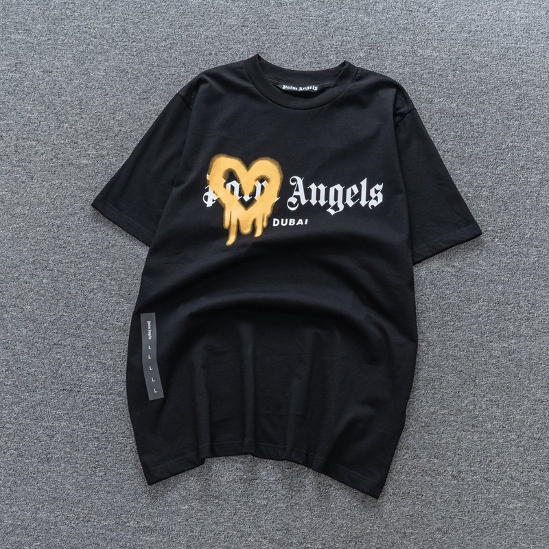 Футболка Palm Angels In My Heart "Black" фото № 2