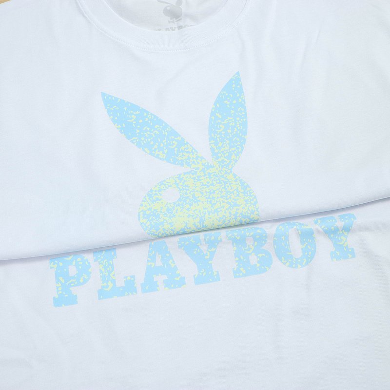 Футболка Playboy Dotted Logo "White" фото № 7