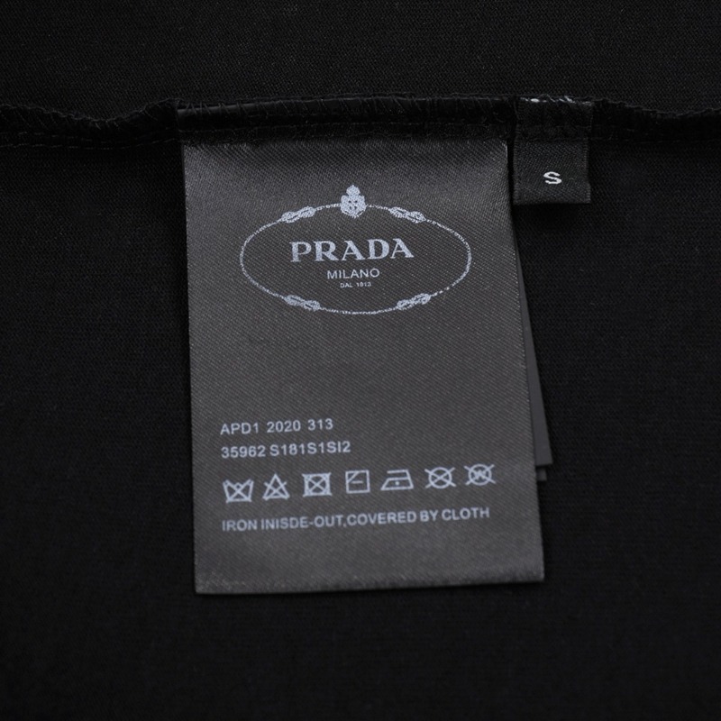 Футболка Prada The Running Line "Black" фото № 4