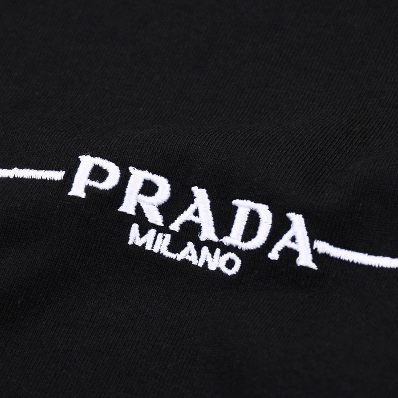 Футболка Prada The Running Line "Black" фото № 7