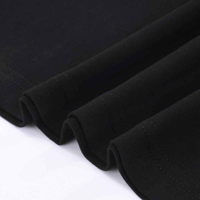 Футболка Prada Solid Color With Triangular Logo "Black" фото № 3