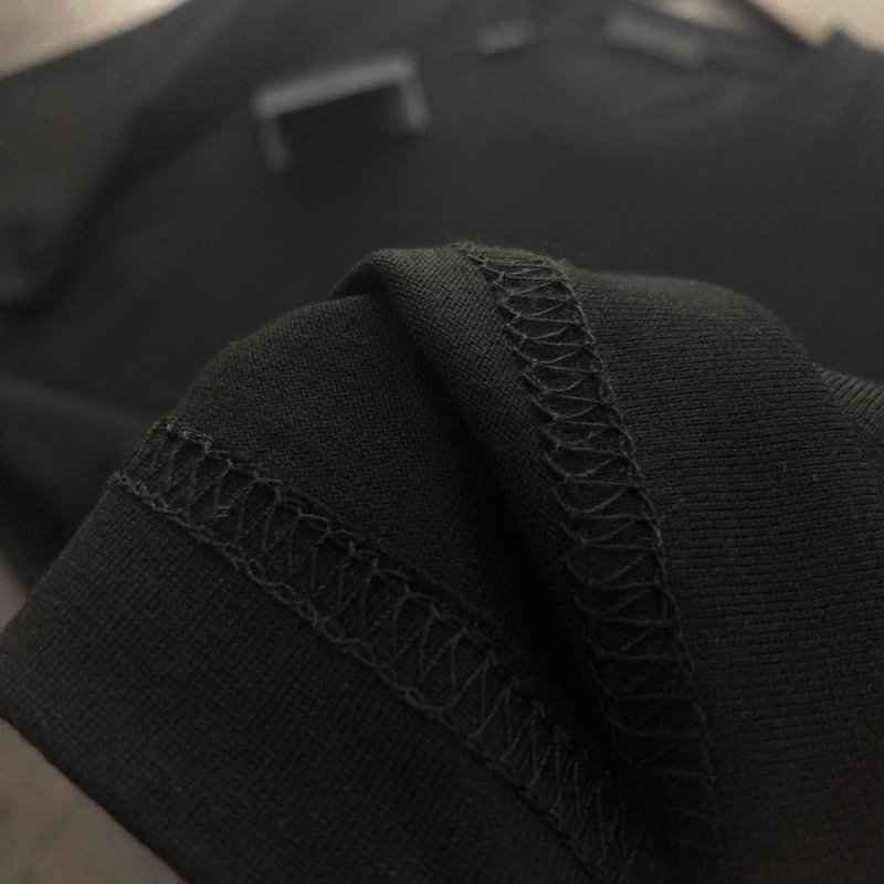 Футболка Prada With Brand Badge On The Pocket "Black" фото № 2