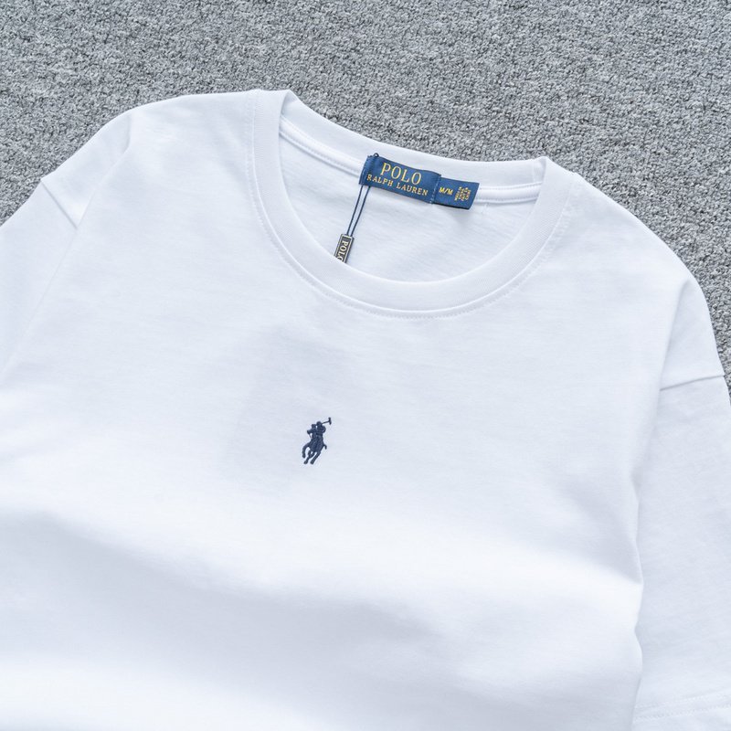 Футболка Ralph Lauren With Small Logo In The Center "White" фото № 3