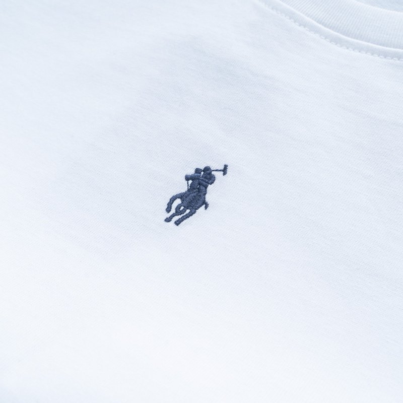 Футболка Ralph Lauren With Small Logo In The Center "White" фото № 9