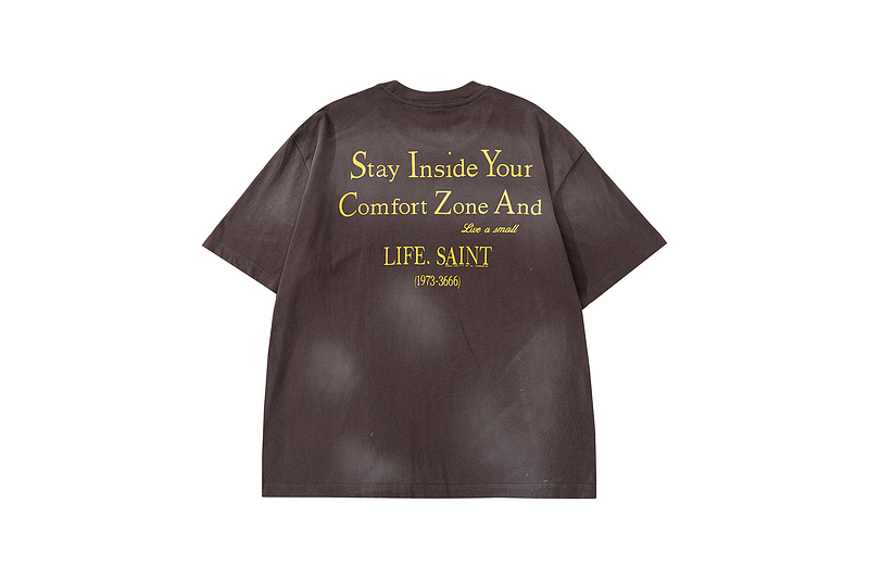 Футболка Saint Michael Never Be Alone "Brown" фото № 5