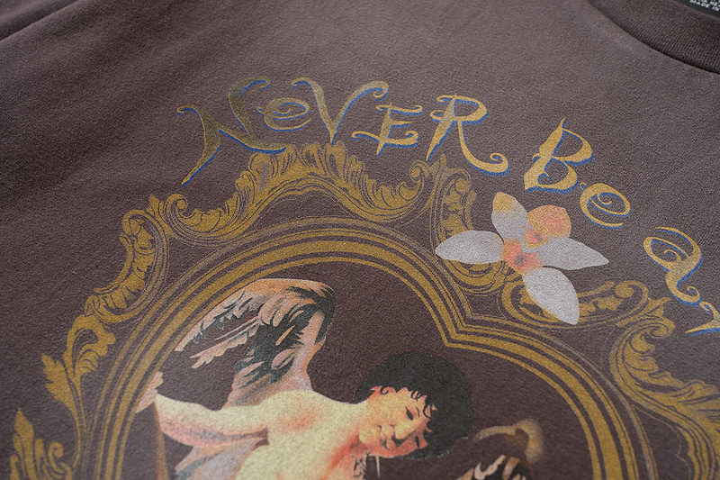 Футболка Saint Michael Never Be Alone "Brown" фото № 8