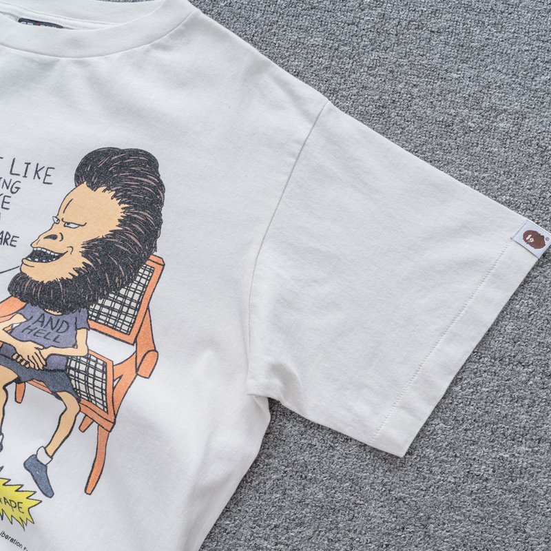 Футболка Saint Michael X Bathing Ape Heaven And Hell "White" фото № 5