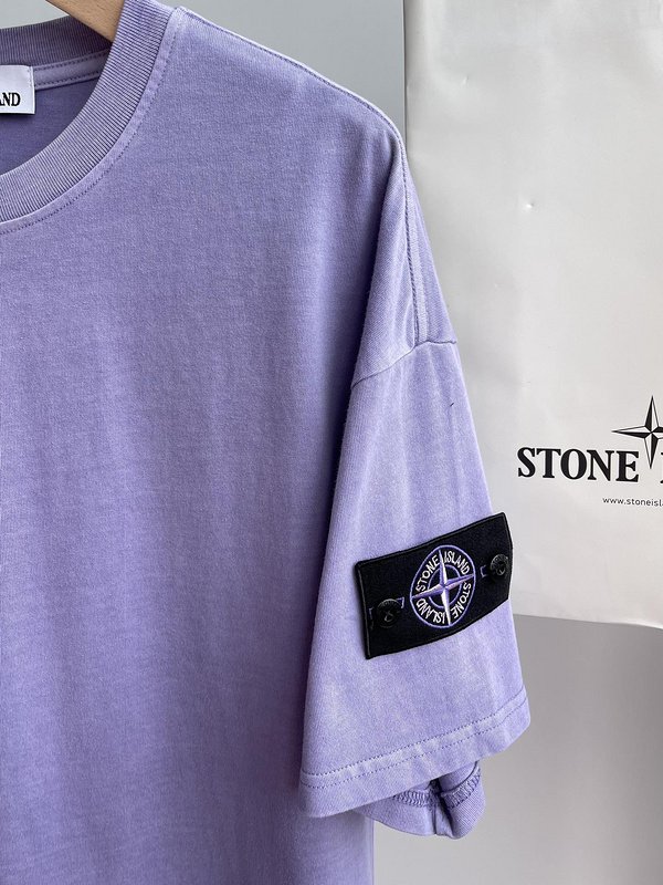 Футболка Stone Island Patch Four-Pointed Star "Lilac" фото № 9