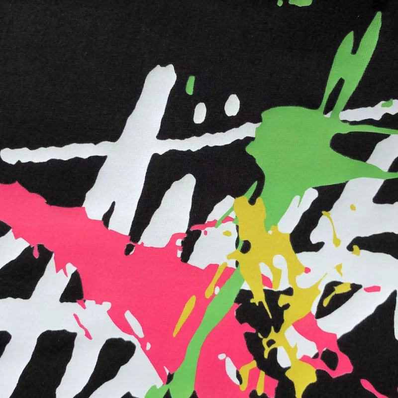 Футболка Stussy Logo With Bright Blots "Black" фото № 6