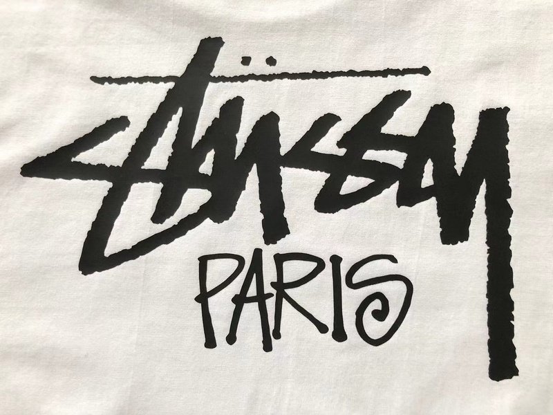 Футболка Stussy Inscription Paris "White" фото № 4