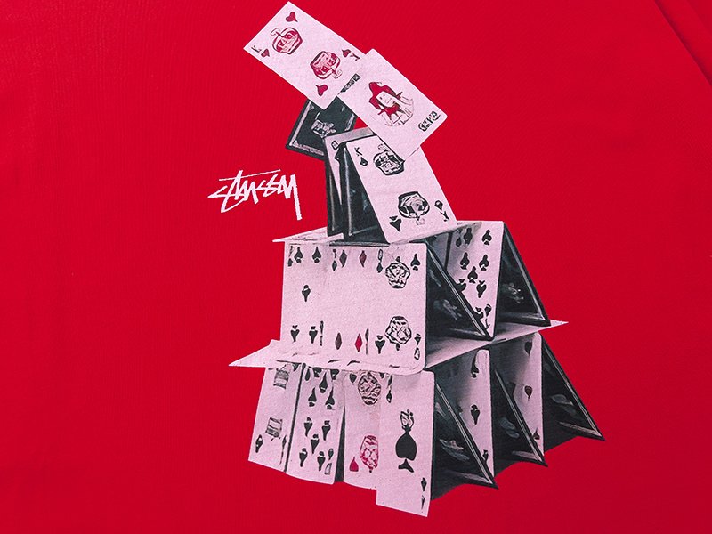 Футболка Stussy House Of Cards "Red" фото № 5