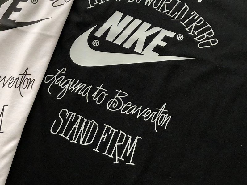 Футболка Stussy Nike Logo With Inscription Back "Black" фото № 5