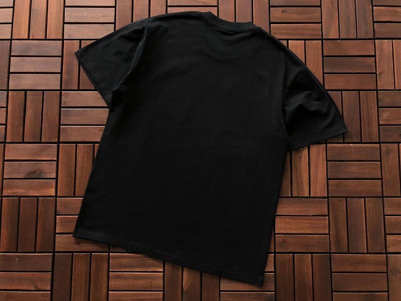 Футболка Stussy Logo Inside Rectangle With Concave Sides "Black" фото № 2