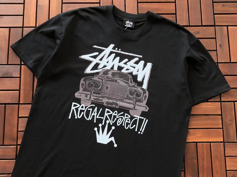 Футболка Stussy Car Print With Inscription "Black" фото № 3