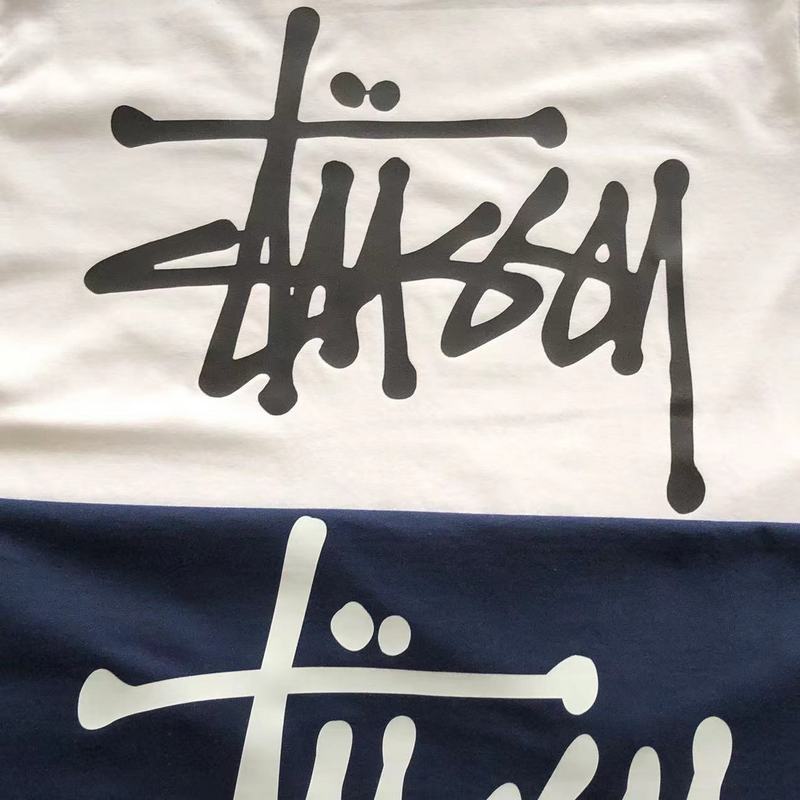 Футболка Stussy Big Logo Inscription With Dots "White" фото № 4