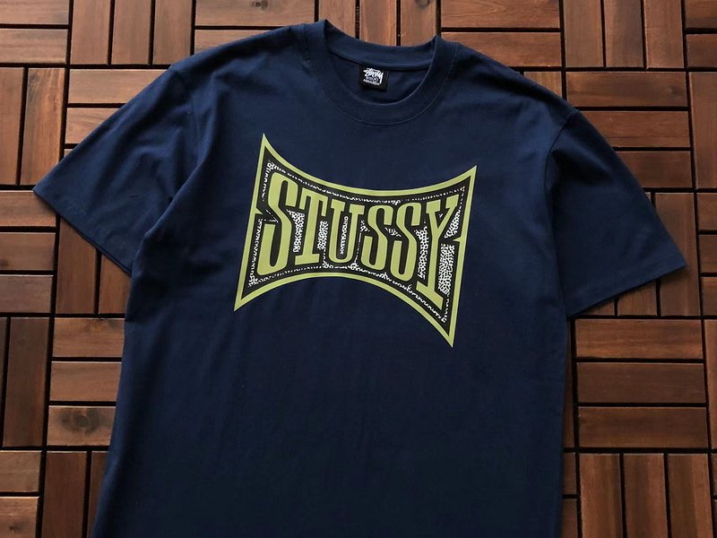 Футболка Stussy Colorful Logo Inside Figure Front "Blue" фото № 2